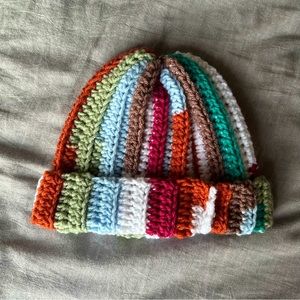 Handmade Crochet Scrappy Beanie